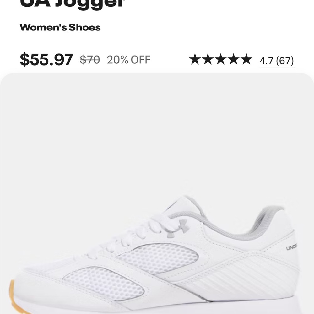 Under Armour Women's White Sneakers